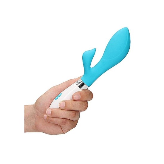 Achelois Silicone Rabbit Vibrator Cyan Sex Toys