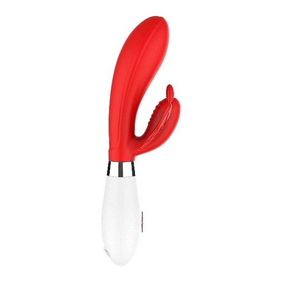 Alexios Silicone Rabbit Vibrator Red Sex Toys