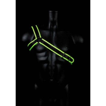 Gladiator Bonded Leather Harness Glow In The Dark