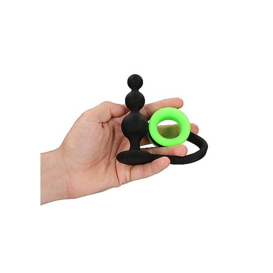 Anal Beads With Detachable Cockring Glow In The Dark Sex Toys