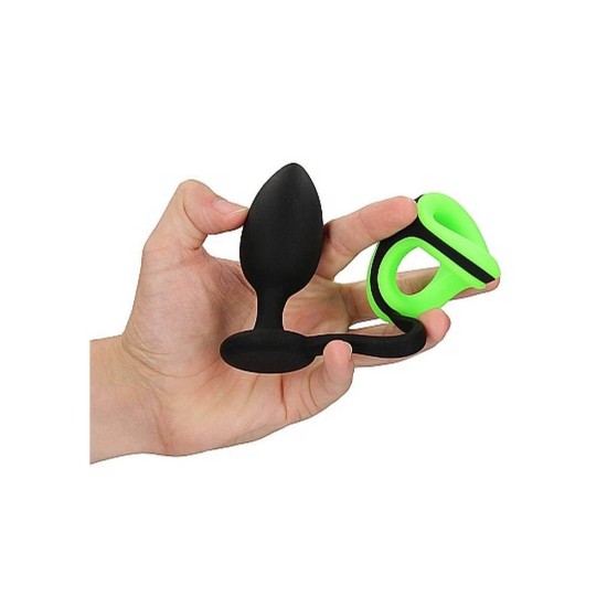 Butt Plug With Detachable Ball Strap Glow In The Dark Sex Toys