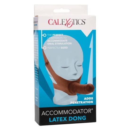 Calexotics The Accommodator Latex Dong Brown Sex Toys