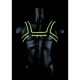 Bulldog Bonded Leather Chest Harness Glow In The Dark Erotic Lingerie 