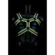 Bonded Leather Body Harness Glow In The Dark Erotic Lingerie 