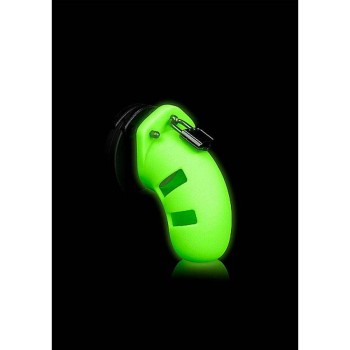 Silicone Cock Cage Glow In The Dark 9cm