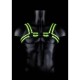 Bonded Leather Buckle Harness Glow In The Dark Erotic Lingerie 