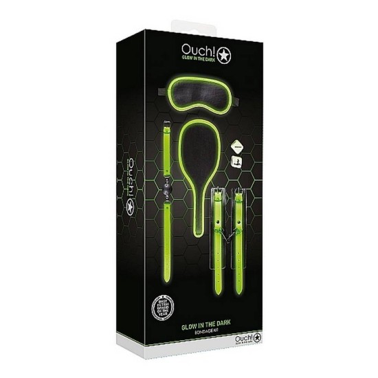 Ouch Bondage Kit Glow In The Dark Fetish Toys 