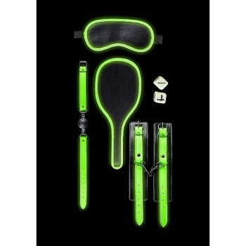 Ouch Bondage Kit Glow In The Dark