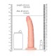 Κυρτό Ρεαλιστικό Πέος - Slim Realistic Dildo With Suction Cup Beige 20cm Sex Toys 