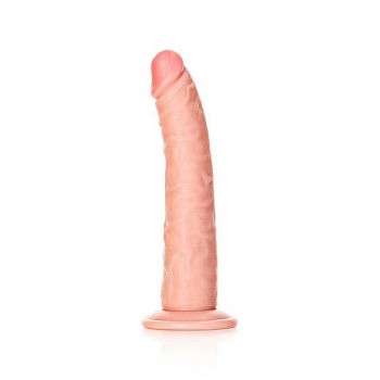 Slim Realistic Dildo With Suction Cup Beige 20cm