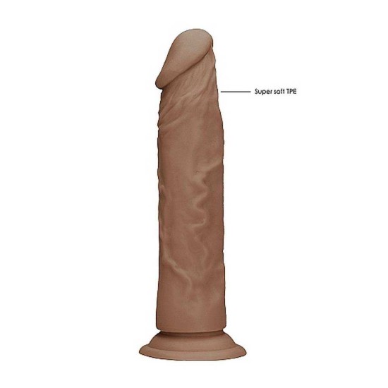 Dong Without Testicles Brown 20cm Sex Toys