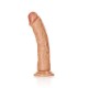 Curved Realistic Dildo With Suction Cup Brown 18cm Sex Toys