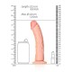 Curved Realistic Dildo With Suction Cup Beige 20cm Sex Toys