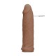 Realrock Realistic Penis Extender Brown 16cm Sex Toys