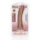 Curved Realistic Dildo With Suction Cup Brown 23cm Sex Toys