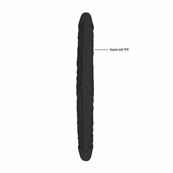 Διπλό Ευλύγιστο Πέος - Flexible Realistic Double Ended Dong Black 36cm Sex Toys 