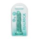 Μη Ρεαλιστικό Ομοίωμα - Crystal Clear Non Realistic Dildo Turquoise 18cm Sex Toys 