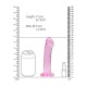 Μη Ρεαλιστικό Ομοίωμα - Crystal Clear Non Realistic Dildo Pink 17cm Sex Toys 