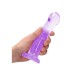 Μη Ρεαλιστικό Ομοίωμα - Crystal Clear Non Realistic Dildo Purple 17cm Sex Toys 