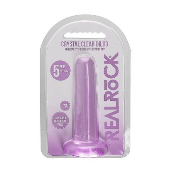 Μη Ρεαλιστικό Ομοίωμα - Crystal Clear Non Realistic Dildo Purple 13cm