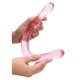 Διπλό Μαλακό Ομοίωμα - Crystal Clear Non Realistic Double Dildo Pink 42cm Sex Toys 