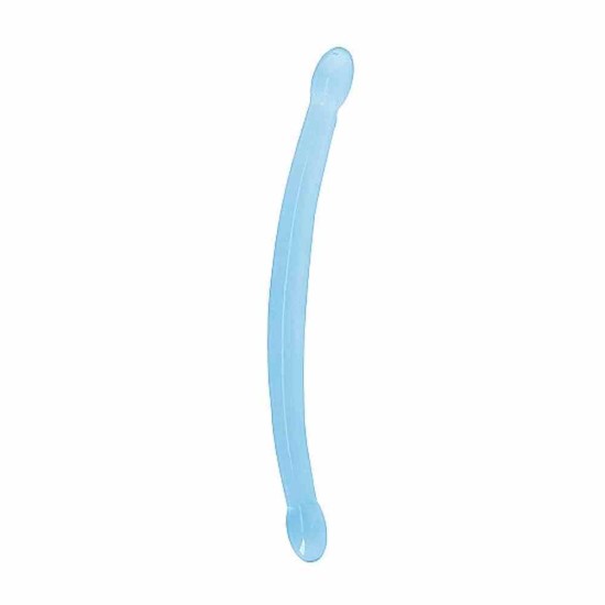 Crystal Clear Non Realistic Double Dildo Blue 42cm Sex Toys