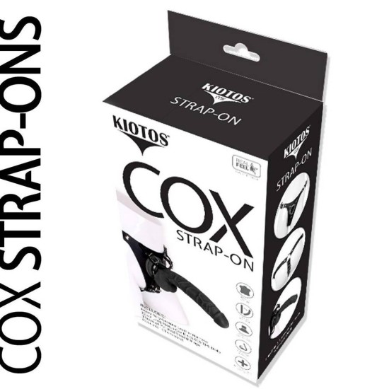 Cox Strap On With Dildo Black 22cm Sex Toys