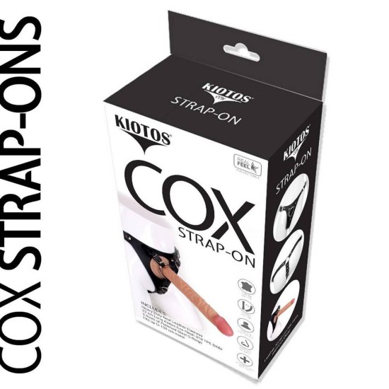 Δερμάτινο Στραπον Με Πέος – Cox Strap On With Dildo Beige 23cm Sex Toys 