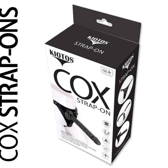 Δερμάτινο Στραπον Με Πέος – Cox Strap On With Dildo Black 23cm Sex Toys 
