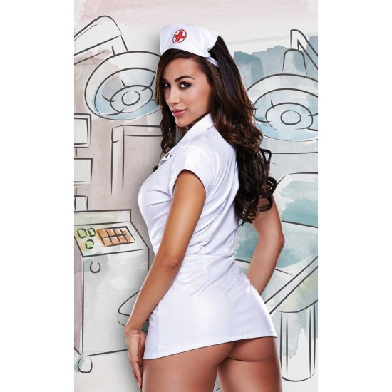 Σέξι Στολή Νοσοκόμας - Baci Sexy Nurse's Coat With Hat Ερωτικά Εσώρουχα 