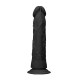 Dong Without Testicles Black 24cm Sex Toys