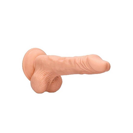 Μαλακό Ρεαλιστικό Πέος - Dong With Testicles Beige 27cm Sex Toys 