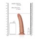 Κυρτό Ρεαλιστικό Πέος - Slim Realistic Dildo With Suction Cup Brown 18cm Sex Toys 