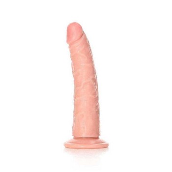 Slim Realistic Dildo With Suction Cup Beige 16cm