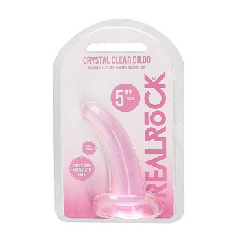 Crystal Clear Non Realistic Dildo Pink 12cm