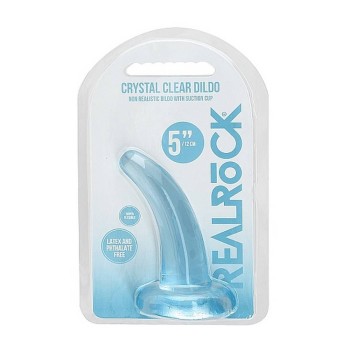 Crystal Clear Non Realistic Dildo Blue 12cm