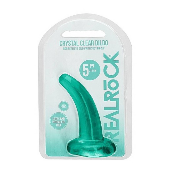 Μη Ρεαλιστικό Ομοίωμα - Crystal Clear Non Realistic Dildo Turquoise 12cm Sex Toys 