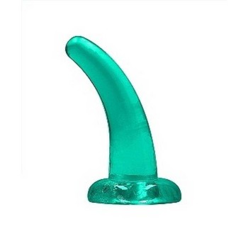 Crystal Clear Non Realistic Dildo Turquoise 12cm