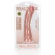 Curved Realistic Dildo With Suction Cup Beige 23cm Sex Toys