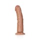 Curved Realistic Dildo With Suction Cup Brown 20cm Sex Toys