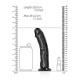 Curved Realistic Dildo With Suction Cup Black 18cm Sex Toys