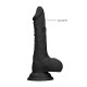 Μαλακό Ρεαλιστικό Πέος - Dong With Testicles Black 20cm Sex Toys 