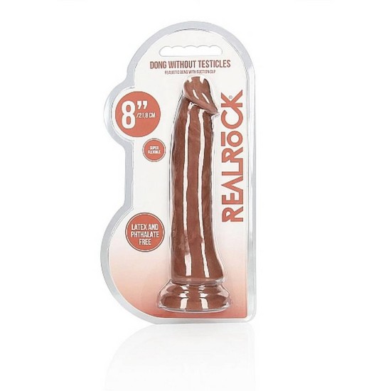 Dong Without Testicles Brown 22cm Sex Toys