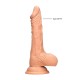 Μαλακό Ρεαλιστικό Πέος - Dong With Testicles Beige 23cm Sex Toys 