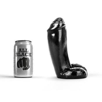 Χοντρό Ομοίωμα Πέους - All Black Thick Realistic Dildo 18cm