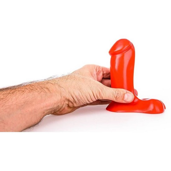 Ρεαλιστικό Ομοίωμα Πέους - All Red Realistic Dong 14cm Sex Toys 