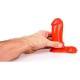 Ρεαλιστικό Ομοίωμα Πέους - All Red Realistic Dong 14cm Sex Toys 
