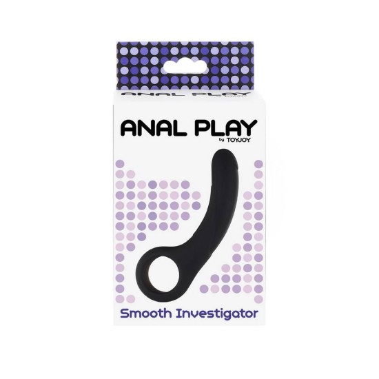 Πρωκτικό Ομοίωμα Σιλικόνης - Smooth Investigator Anal Dildo Black Sex Toys 
