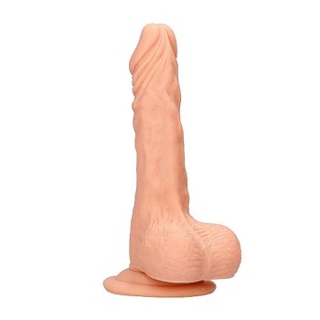 Realistic Dildo With Balls & Strap On Beige 25cm