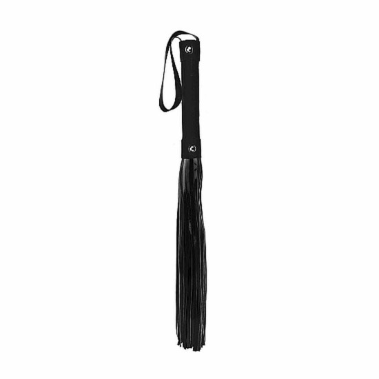 Ouch Vegan Leather Whip Black Fetish Toys 